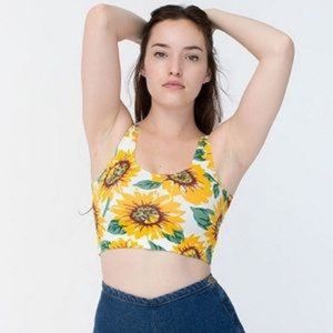 American Apparel Sunflower Crop Top